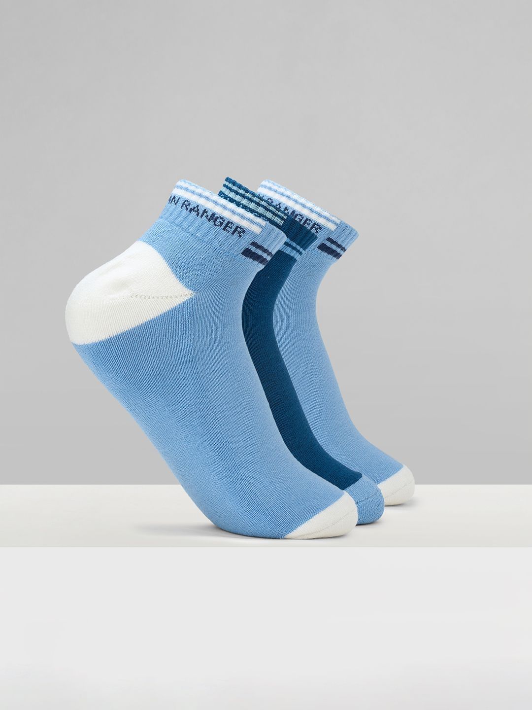 Urban Ranger by pantaloons Men Pack of 3 Cotton Blend Assorted Socks