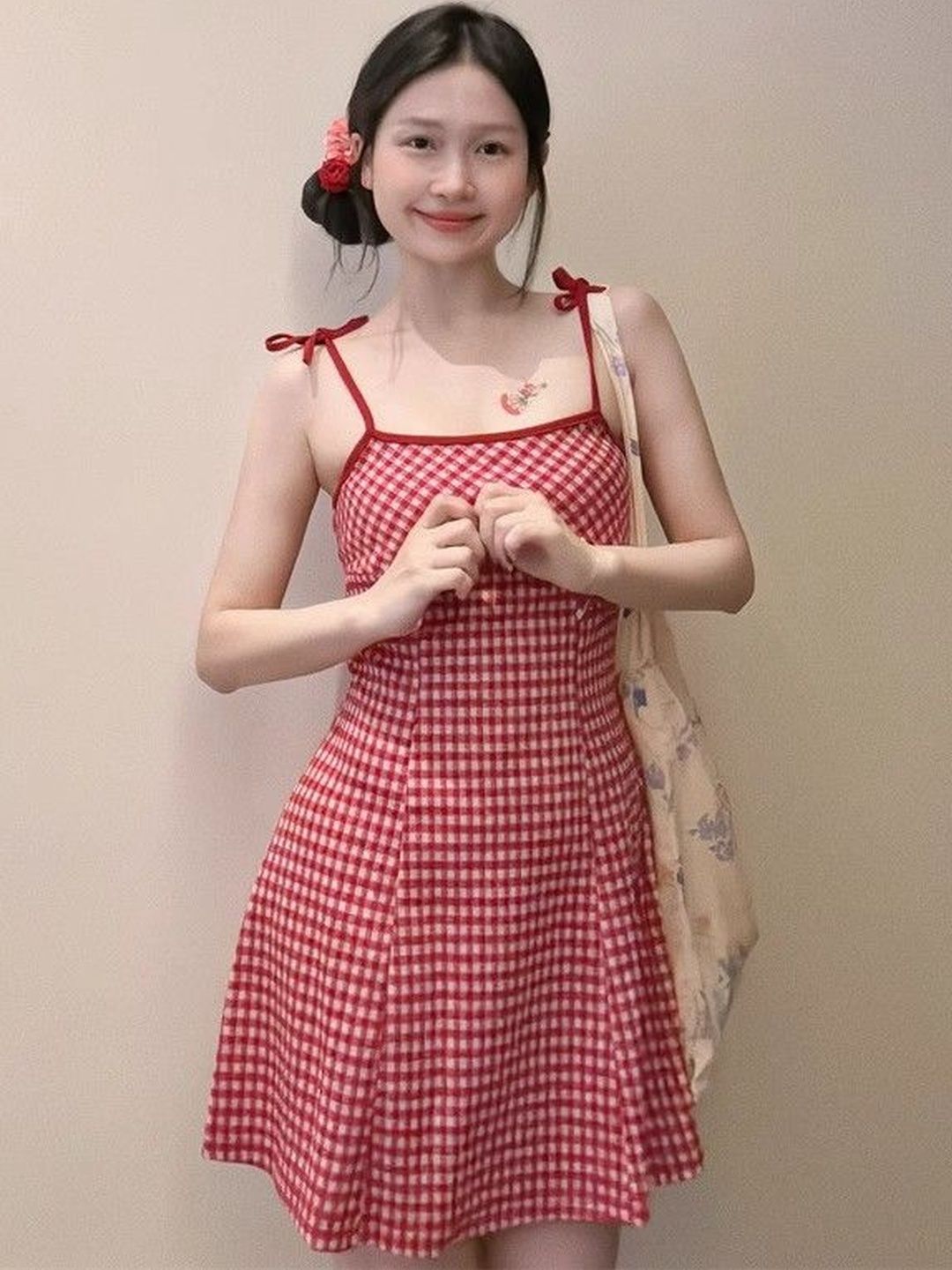 Red Check Dresses - Buy Red Check Dresses online in India