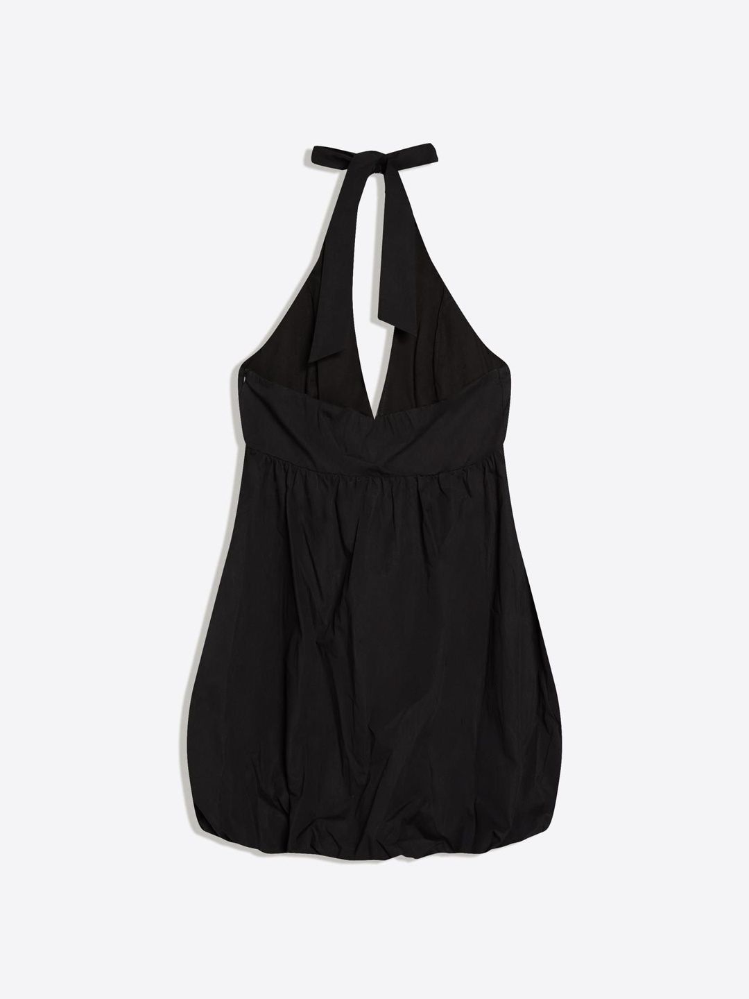 Balloon Poplin Mini Dress