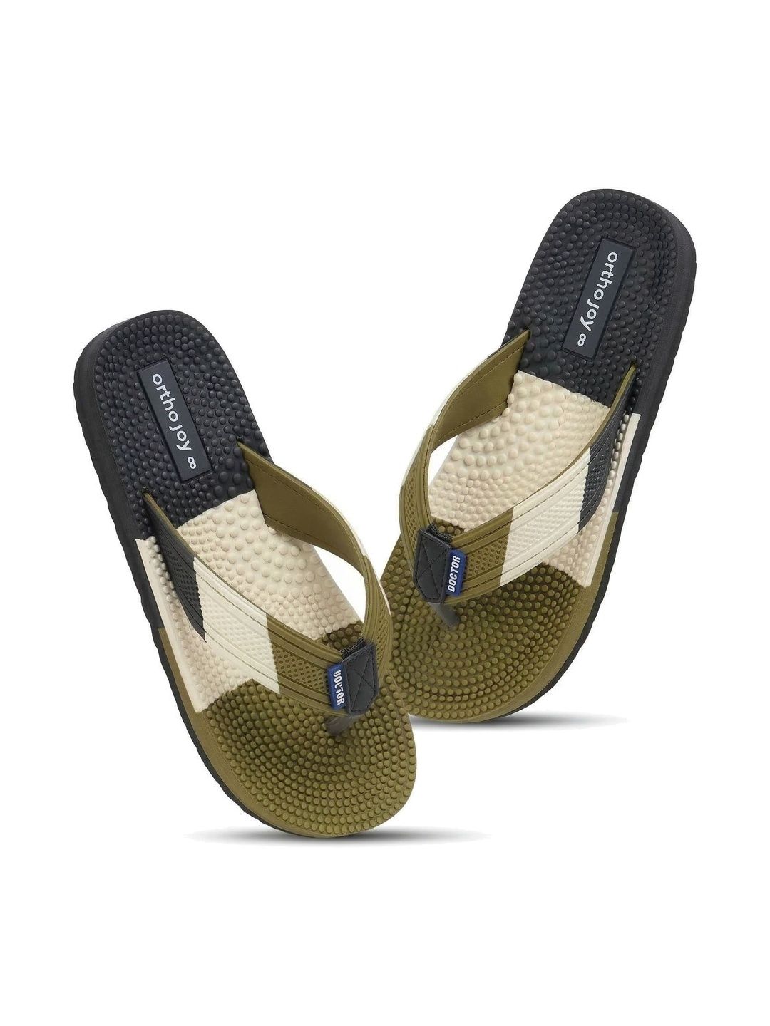 ORTHO JOY Men Rubber Flip Flops