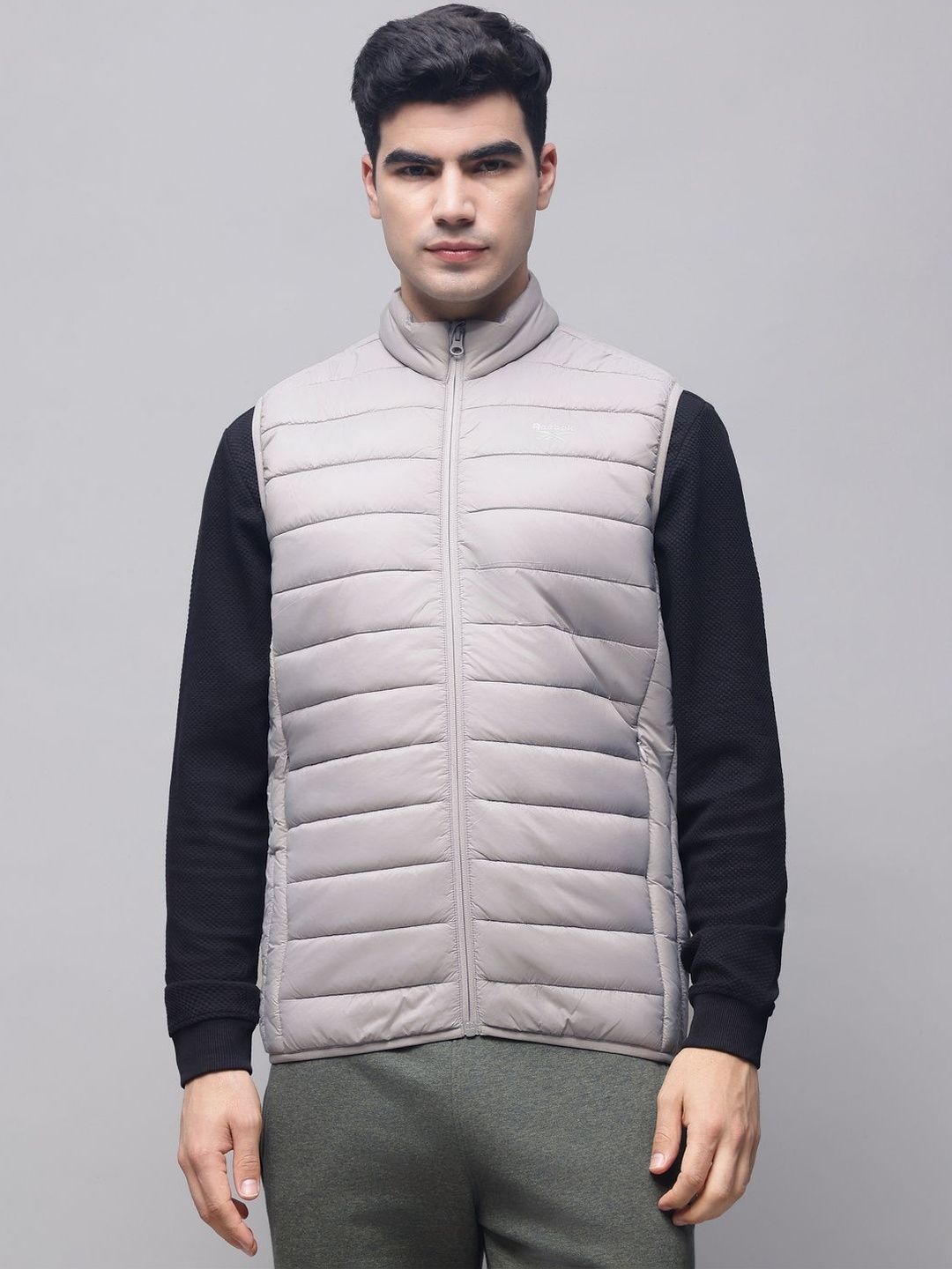 Reebok Mock Collar Sleeveless Puffer Jacket