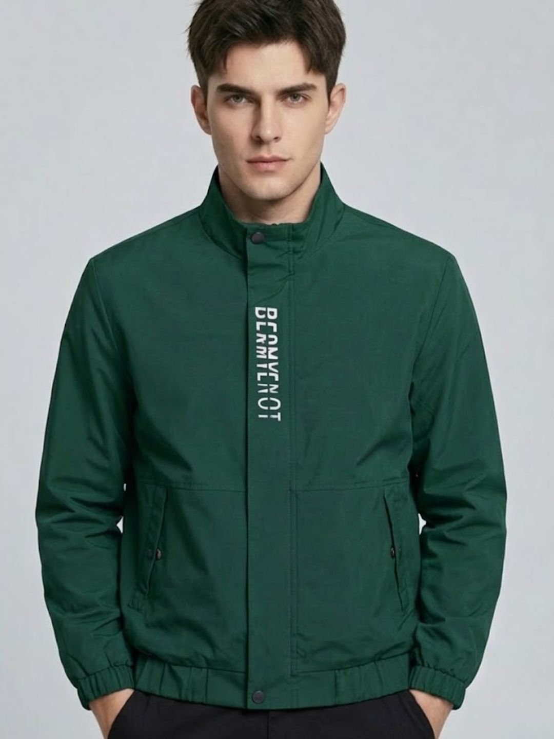 CARABA Men Lightweight Biker Jacket