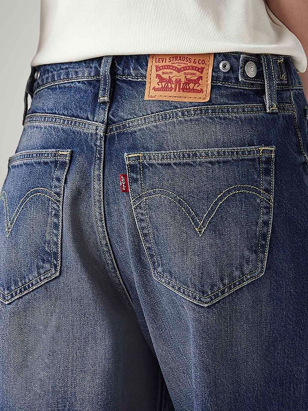 Classic Wide Leg High-Rise Light Fade Jeans