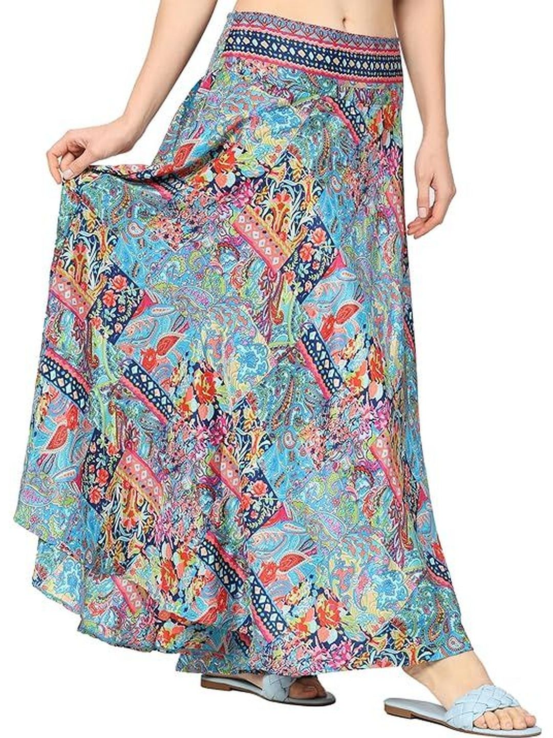 GALE GIRLS Women Abstract Bohemian Maxi Skirts
