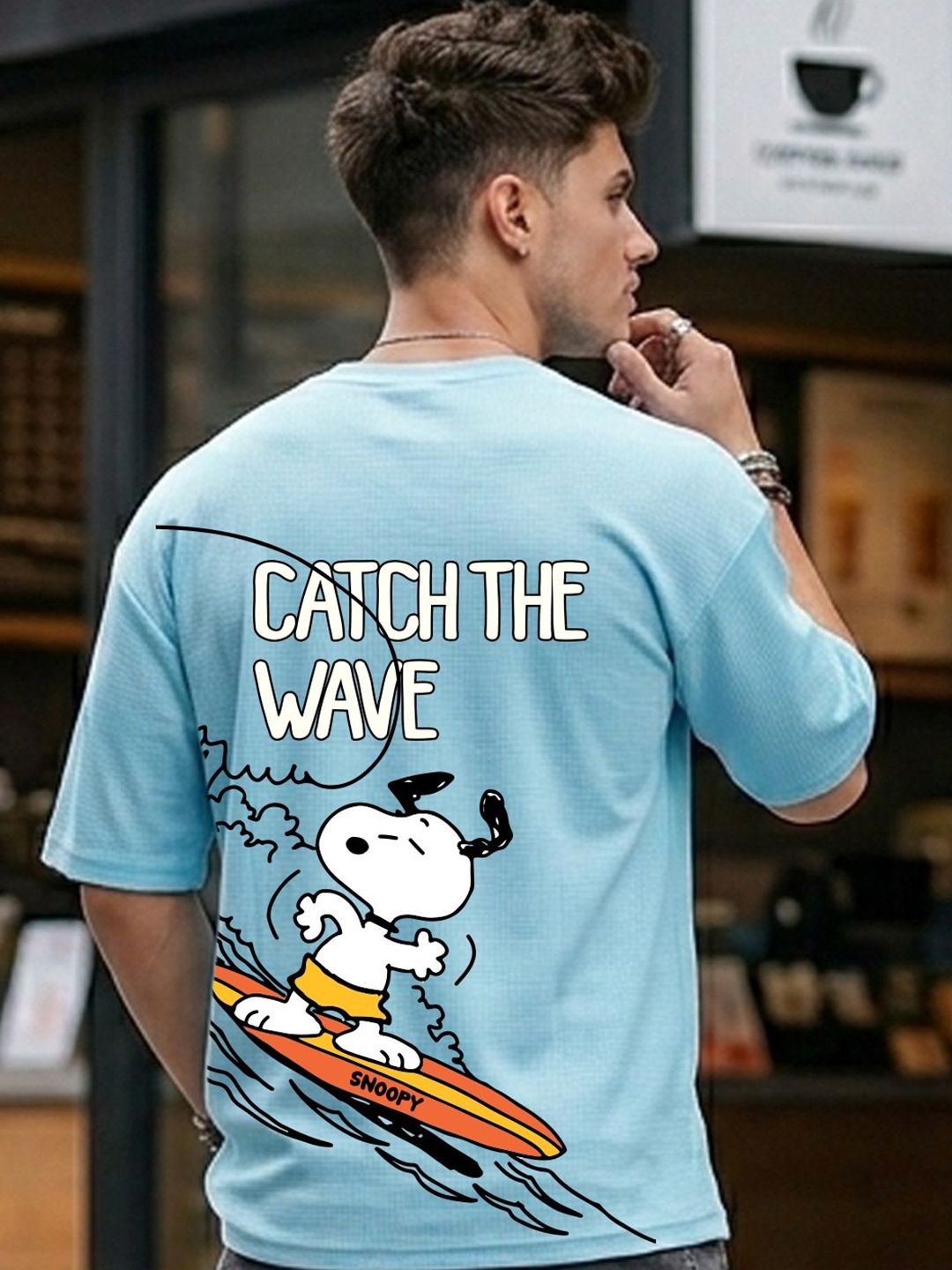Kook N Keech X Minute Mirth Men Printed Drop-Shoulder Sleeves T-shirt