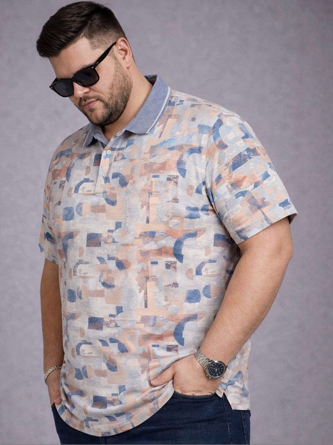 AUSTIVO Men Multi Graphic Print Pocket Tshirts