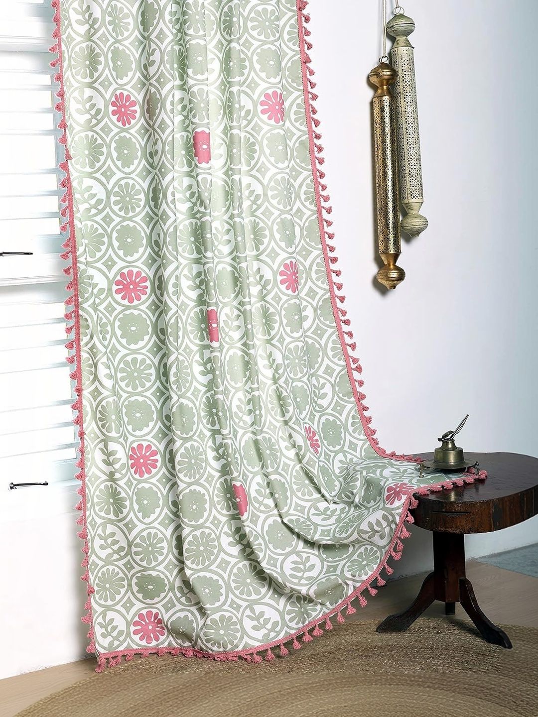 Tranquebar Home Single Panel- Anya Cotton Window Curtain - 6 Feet