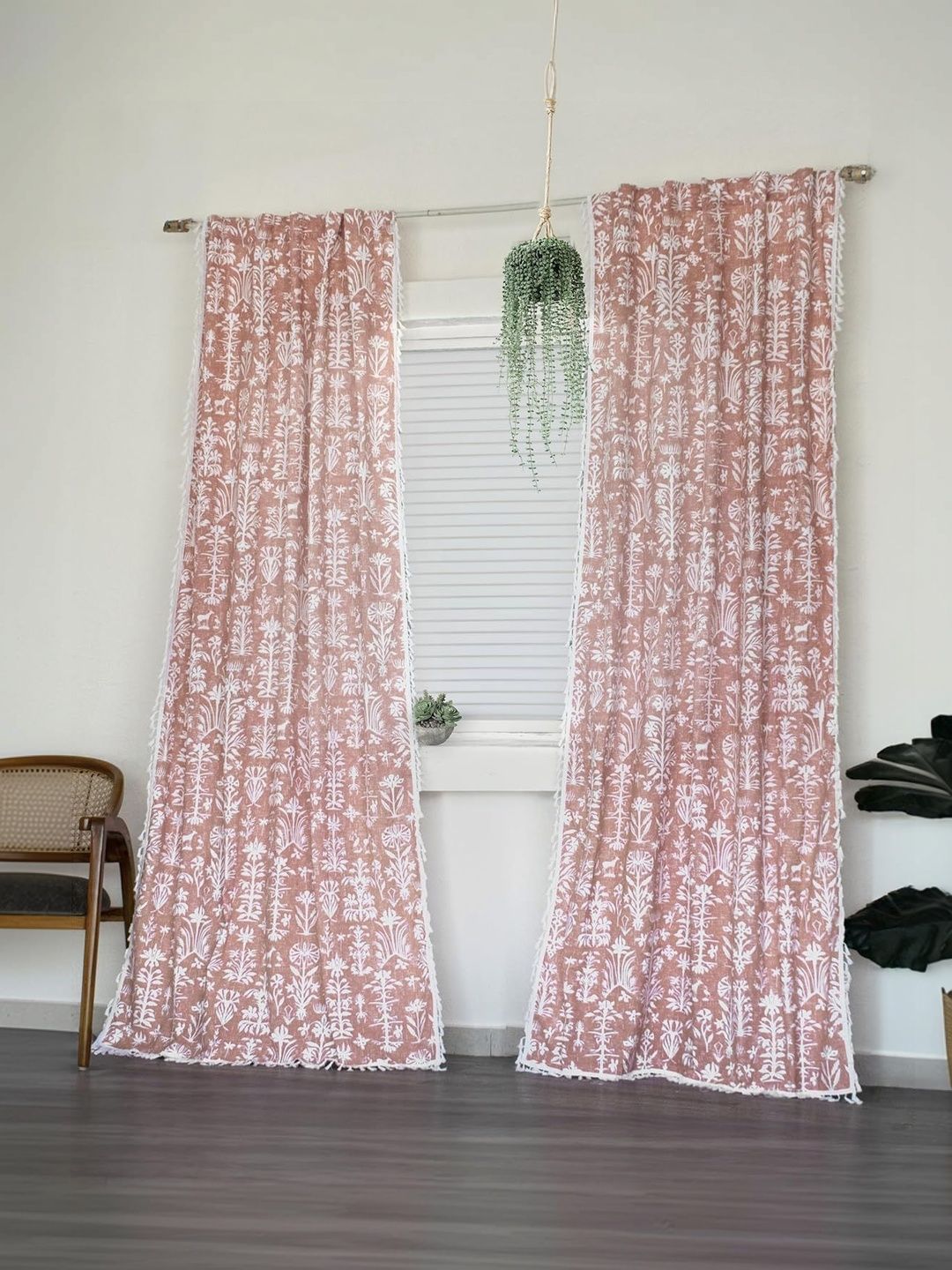 Tranquebar Home Single Panel- Cairo Cotton Window Curtain - 6 Feet