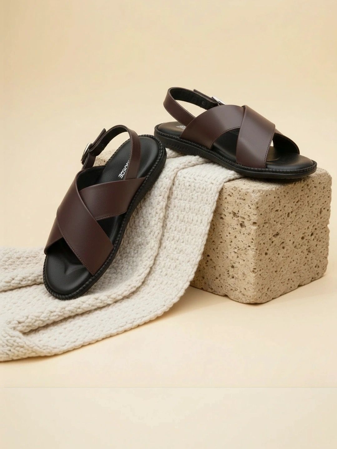 Provogue Men Synthetic Leather Comfort Sandals