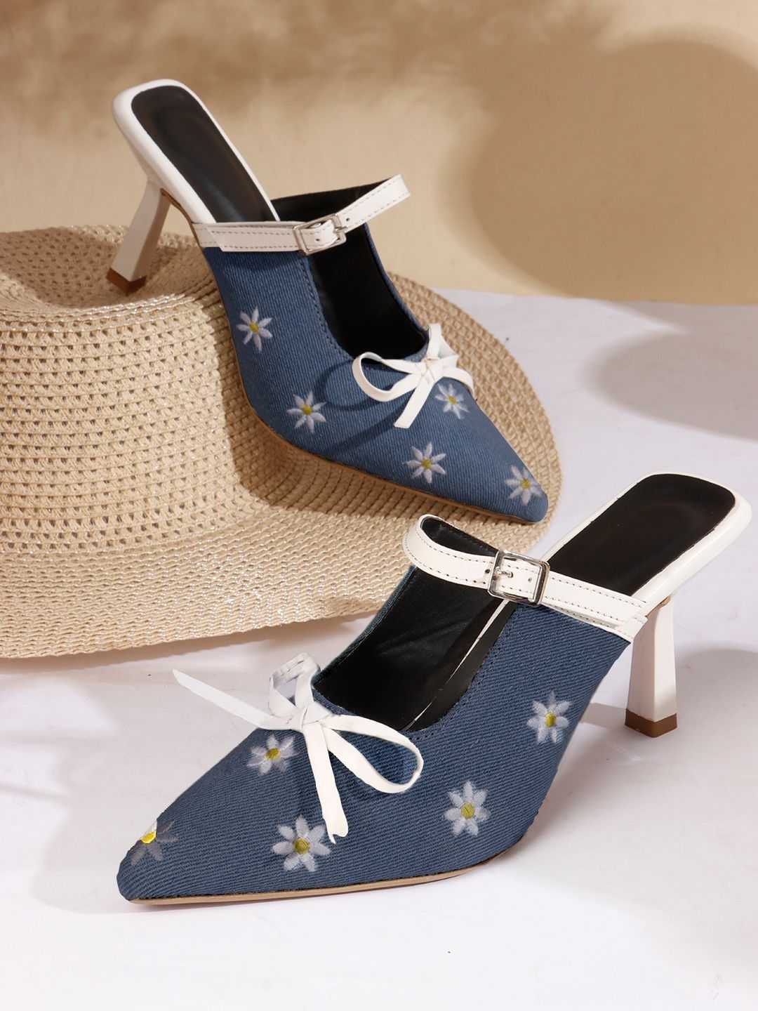 Try Me Stiletto Mules with Bows