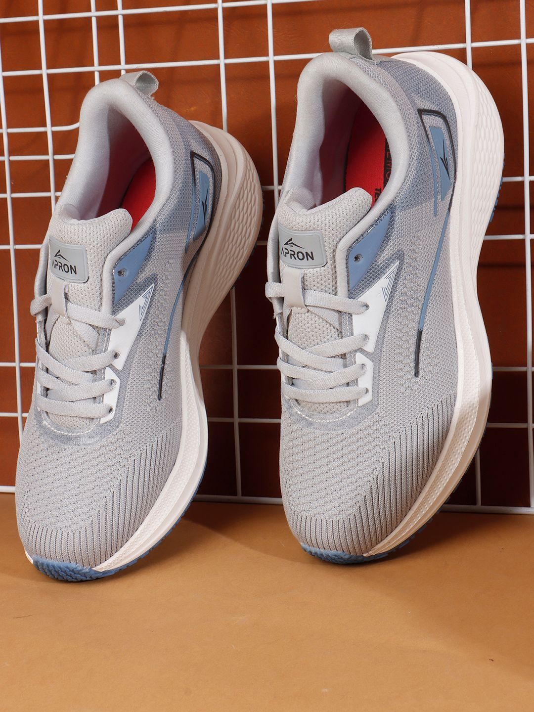 APRON Men Textile Running Non-Marking Shoes