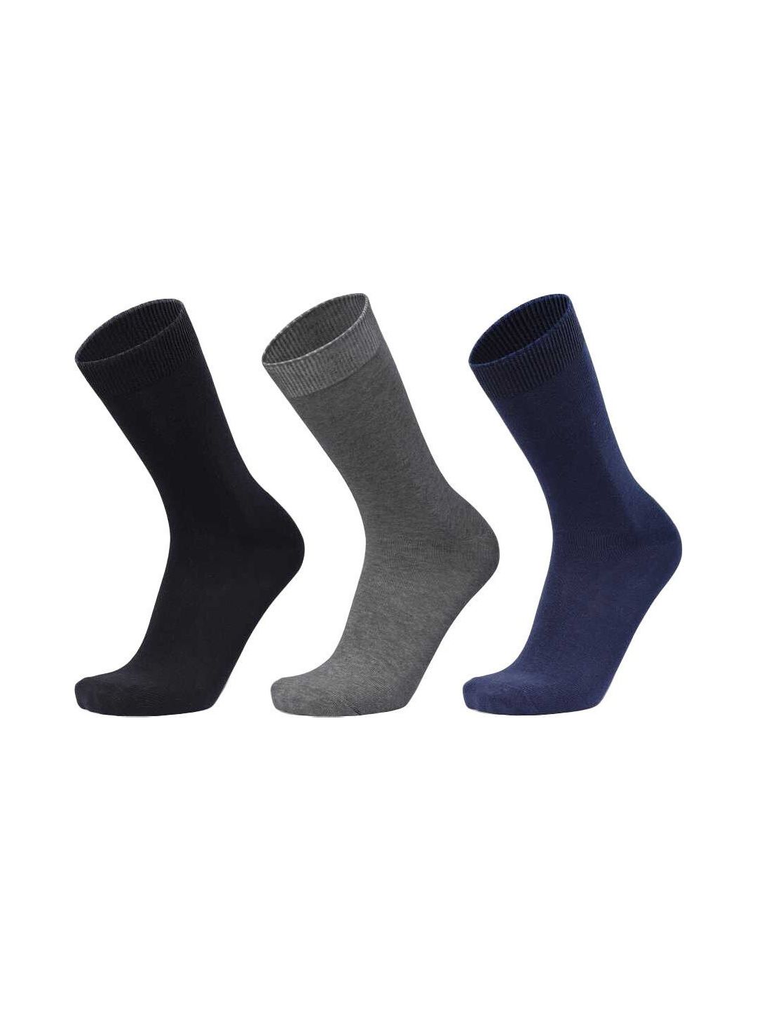 VAPINDIA Men Pack of 3 Cotton Calf Length Socks
