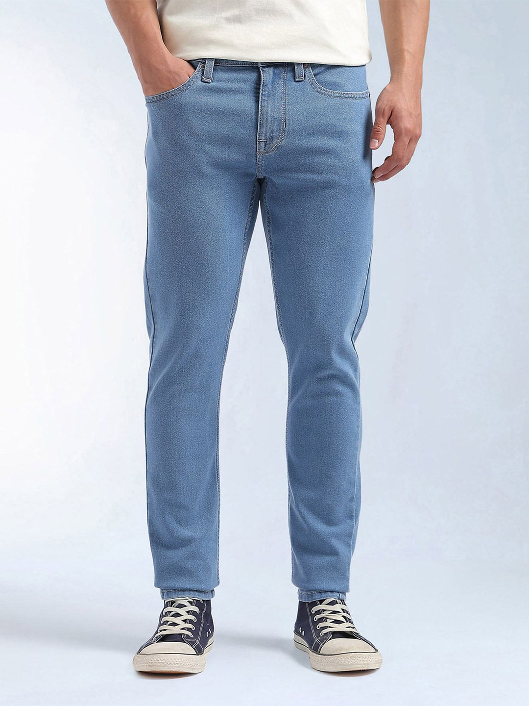 Flying Machine Men Skinny Fit Mid-Rise Light Fade Stretchable Jeans