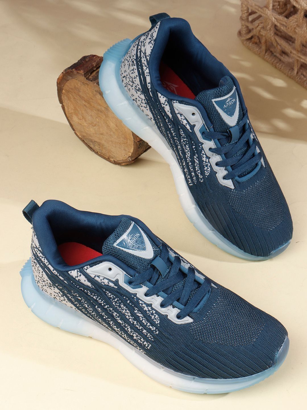 APRON Men Textile Running Non-Marking Shoes