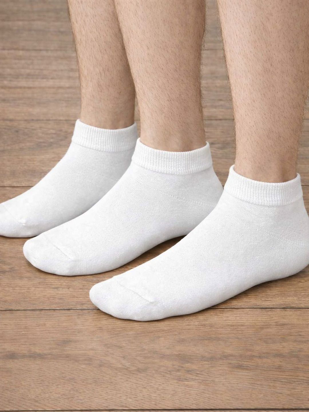 TEEMOODS Men Pack of 3 Cotton Above Ankle Socks