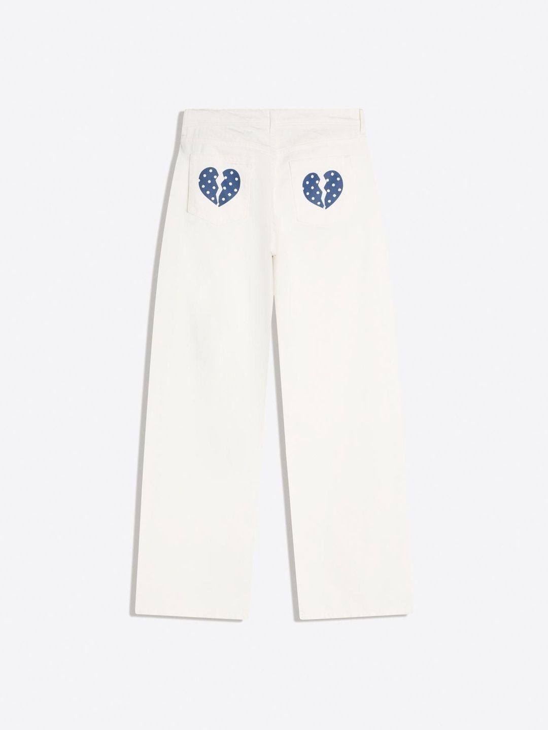 Low-rise Studded Pure Cotton Baggy Jeans