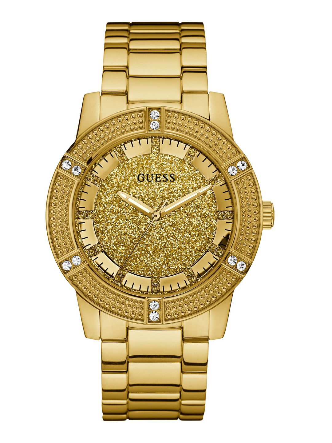 GUESS GUESS Women Embellished Bracelet Style Straps Analogue Watch U1347L2M