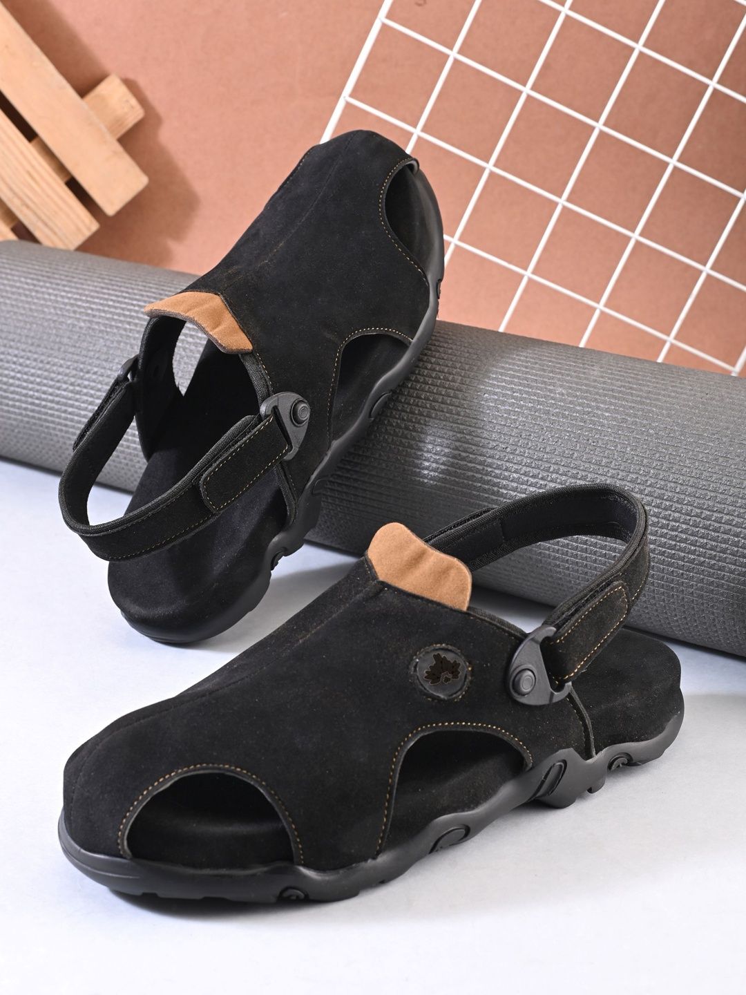 The Roadster Lifestyle Co. Men Velcro Comfort Sandals