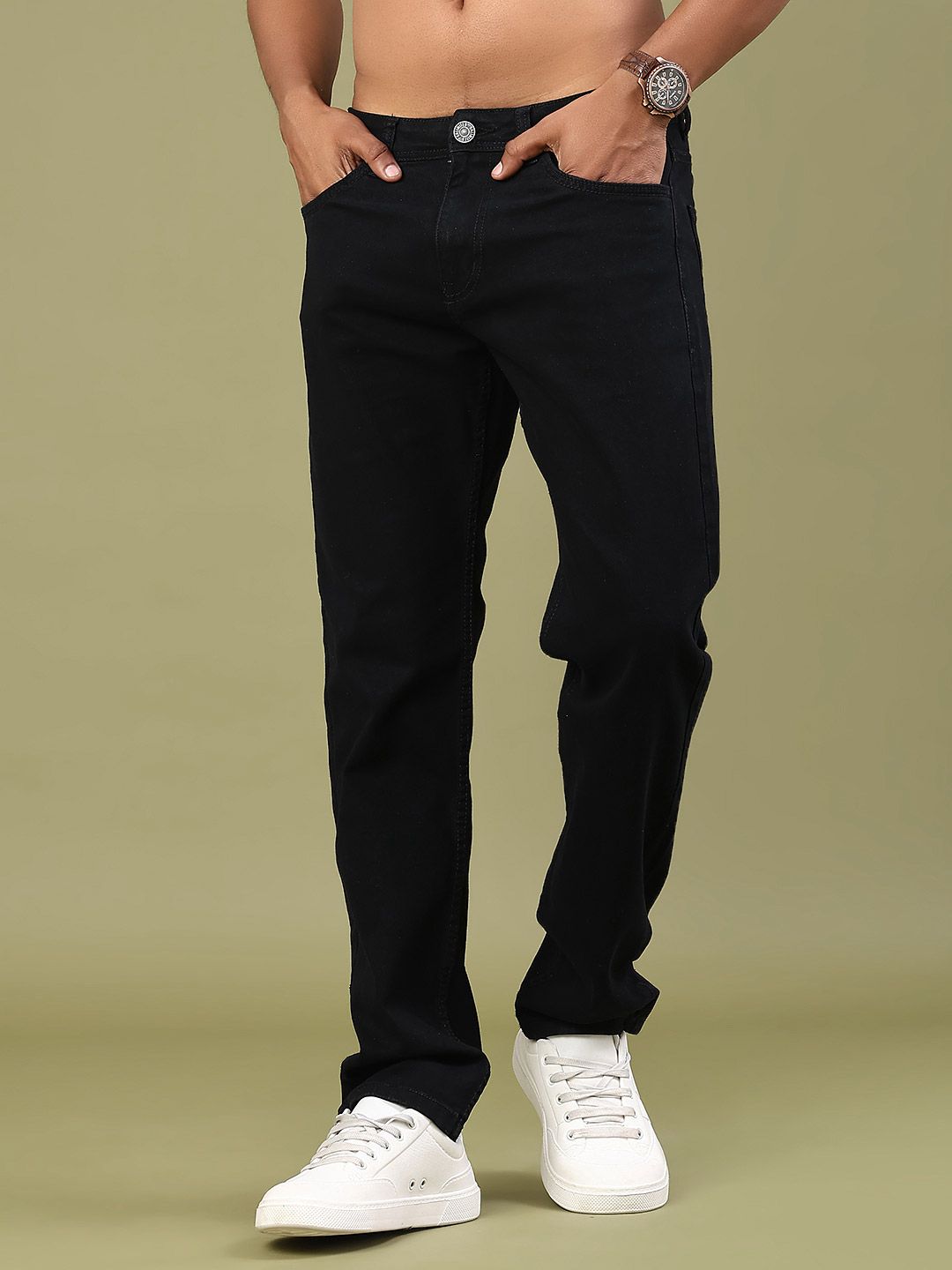 V-Mart Men Regular Fit Mid-Rise Stretchable Jeans