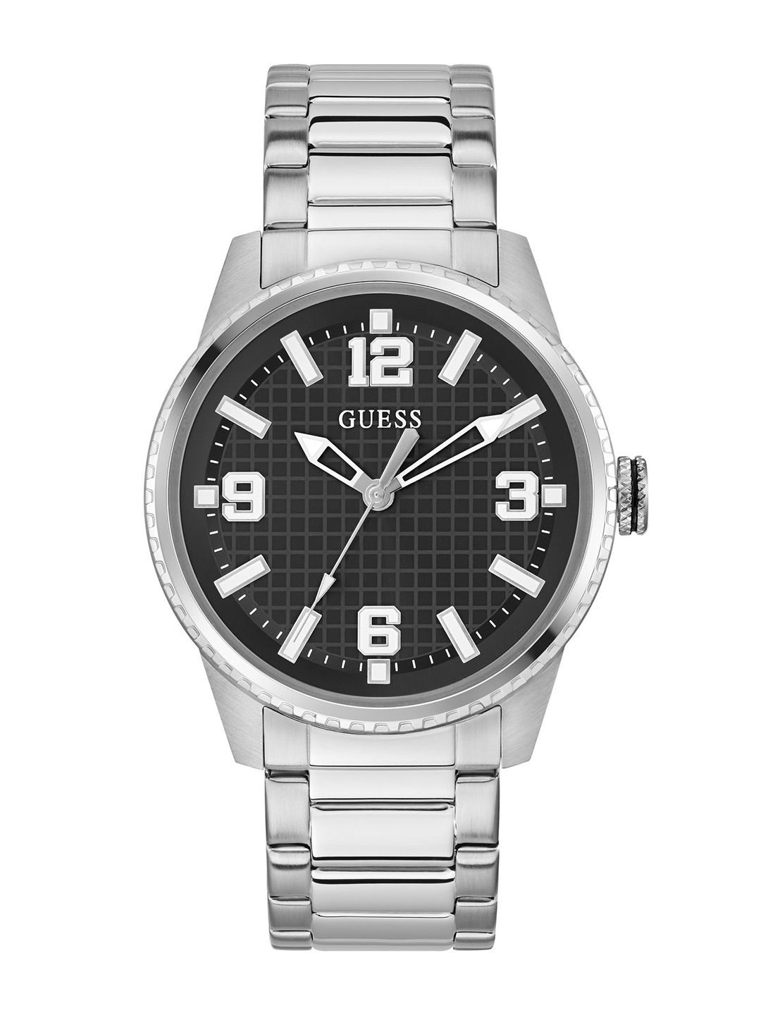 GUESS GUESS Men Dial & Stainless Steel Bracelet Style Strap Analogue Watch GW0889G1