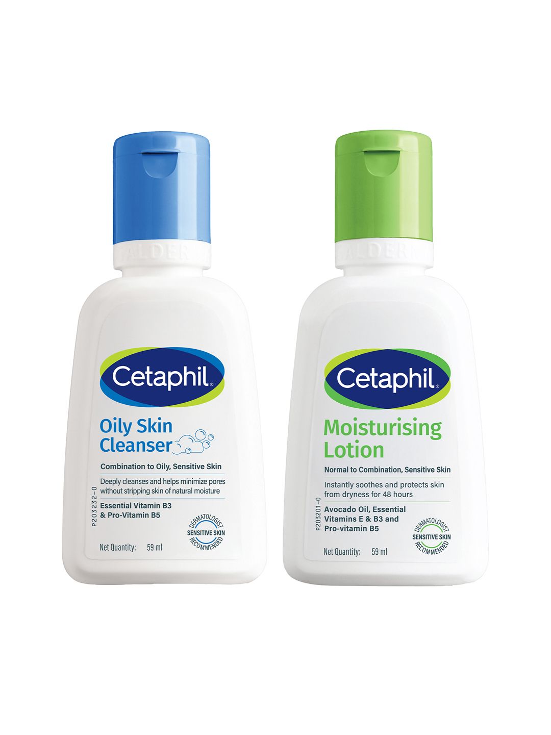 Cetaphil Cetaphil Set Of Oily Skin Cleanser & Moisturising Lotion Travel Pack - 60ml Each