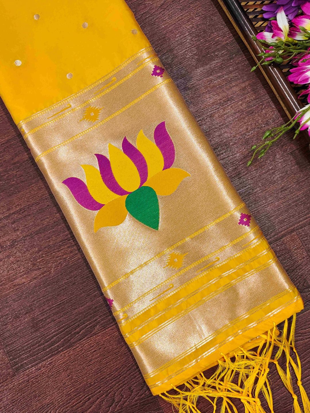 DEVANGI DEVANGI Ethnic Motifs Woven Design Banarasi Silk Dupatta With Zari