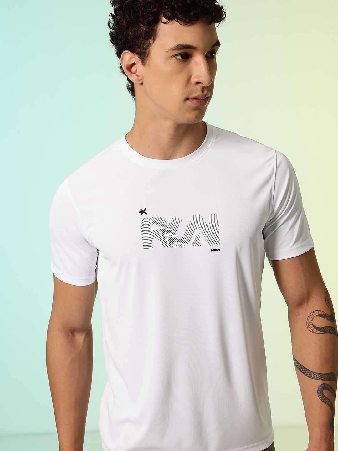 HRX by Hrithik Roshan Typography Printed Rapid-Dry Running T-shirt