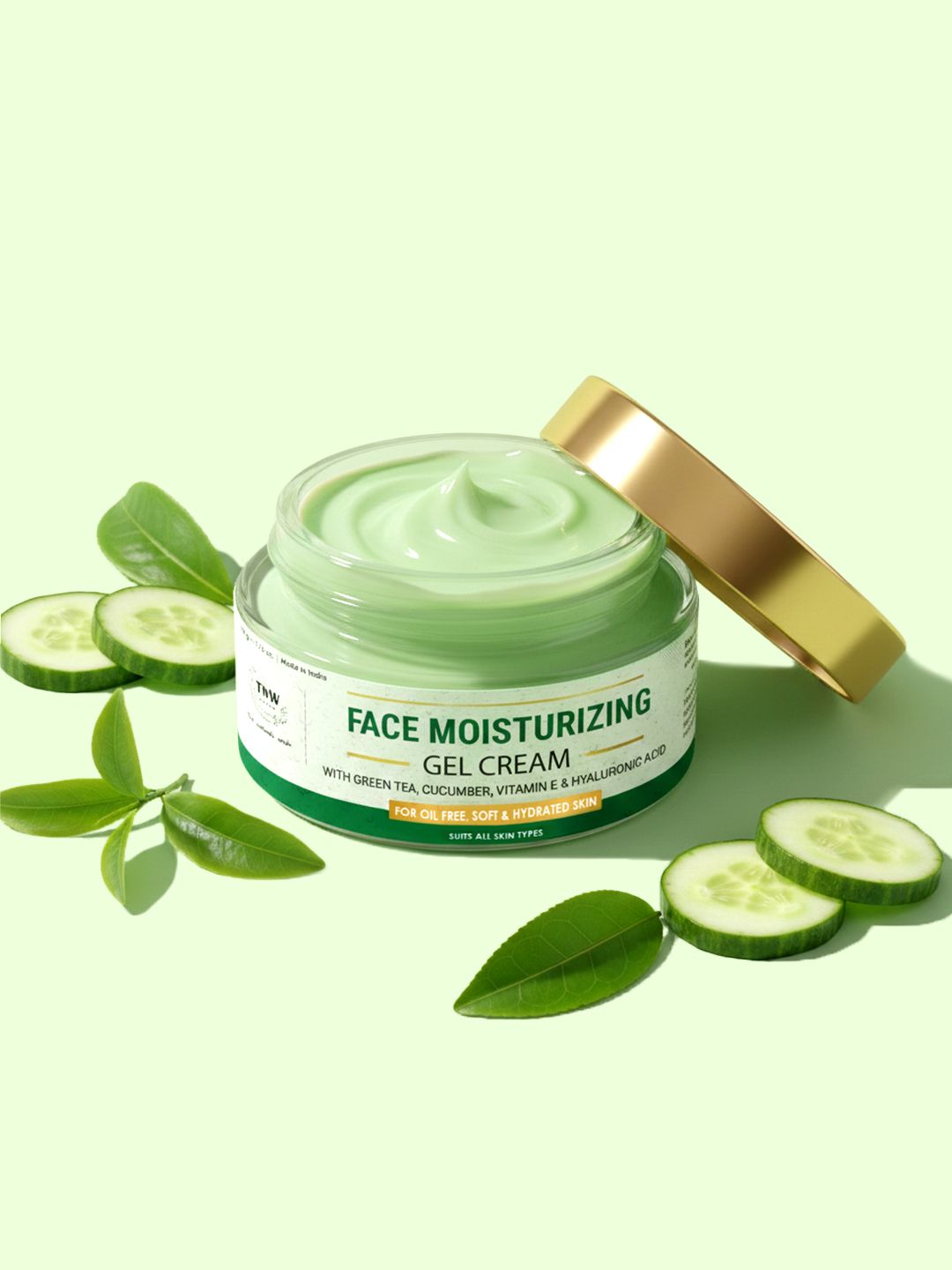 Buy TNW the natural wash Face Moisturizing Gel-Cream With Green