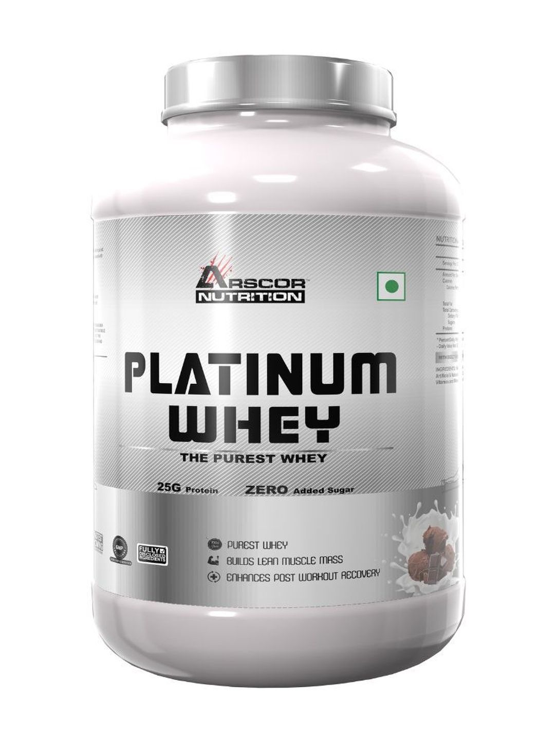 Arscor Nutrition Arscor Nutrition Platinum Whey Protein- 1.8 Kg- Chocolate