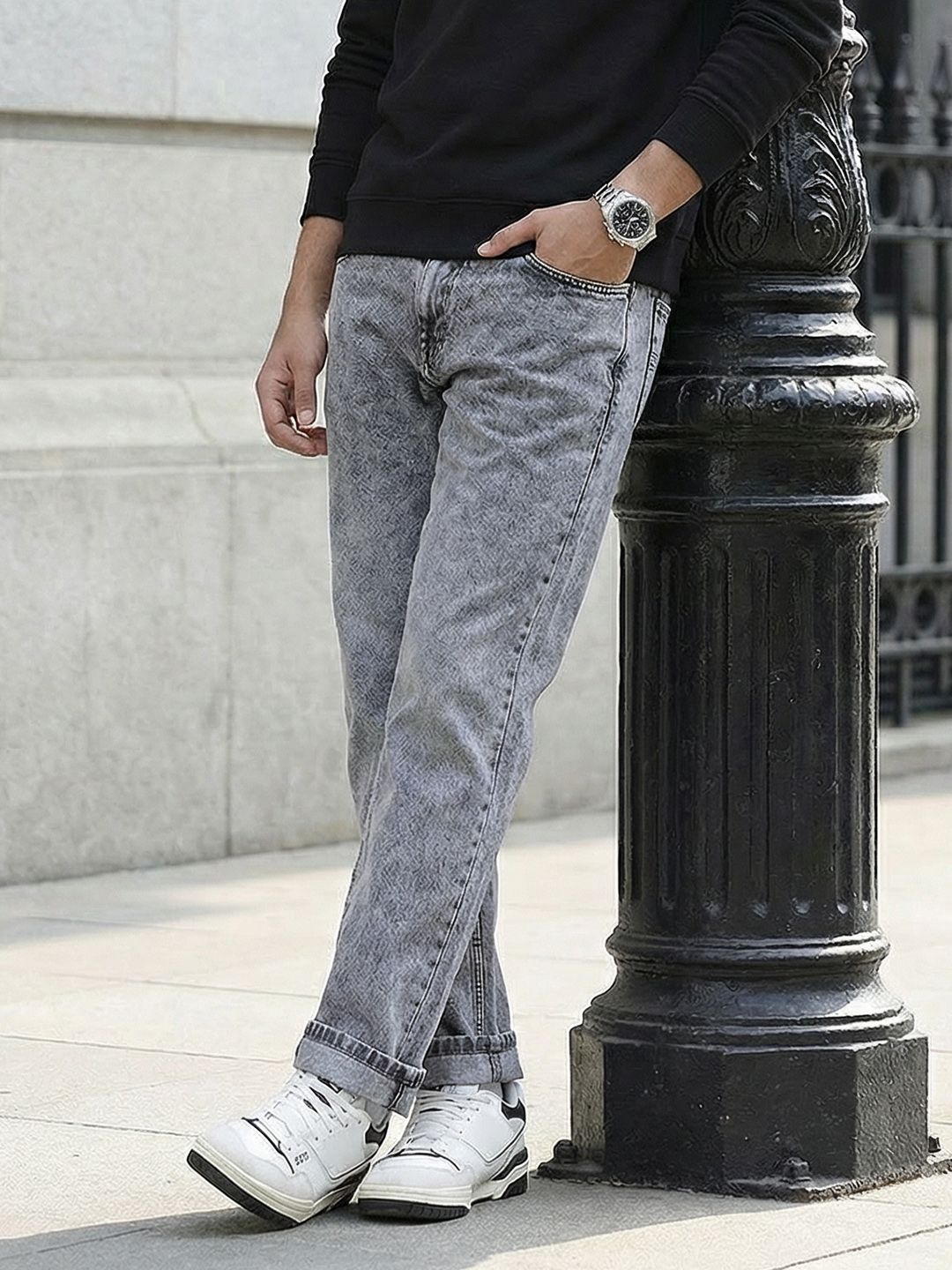 The Roadster Lifestyle Co. Pure Cotton Relaxed Fit Jeans