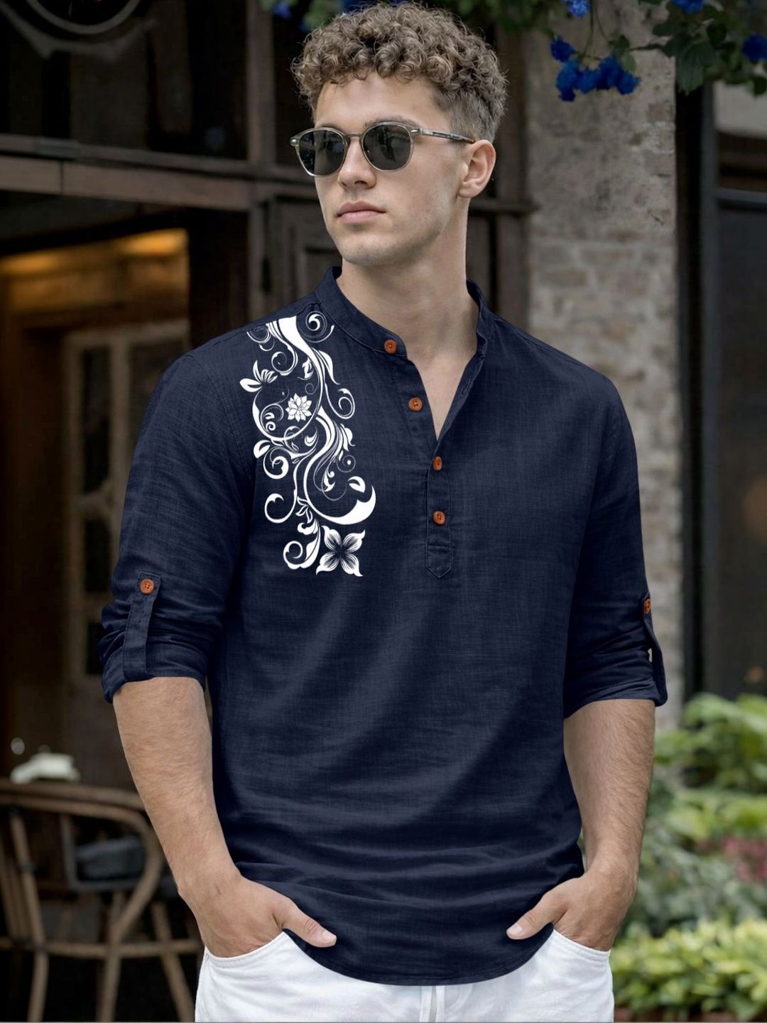 ZELINCO Men Zari A-Line Kurta