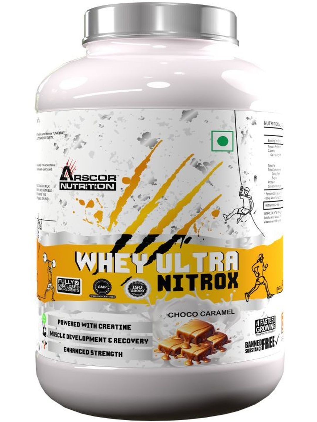 Arscor Nutrition Arscor Nutrition Whey Ultra Nitrox Protein-2 Kg- Choco Caramel