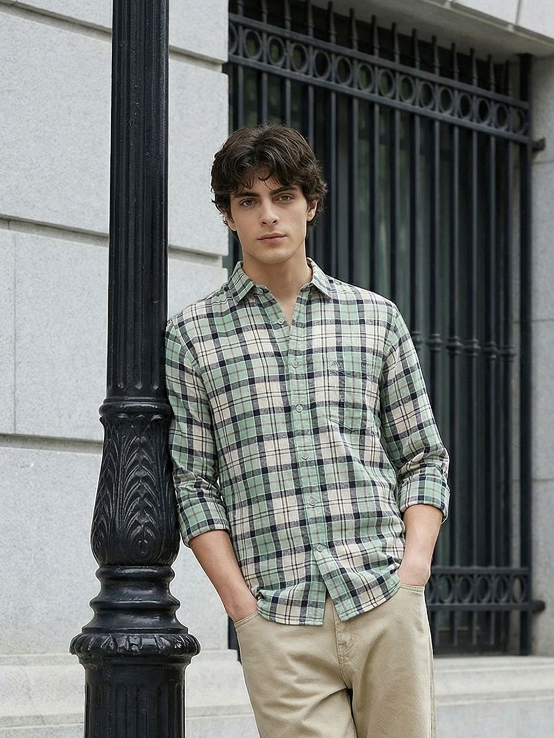 Aeropostale Pure Cotton Checked Casual Shirt
