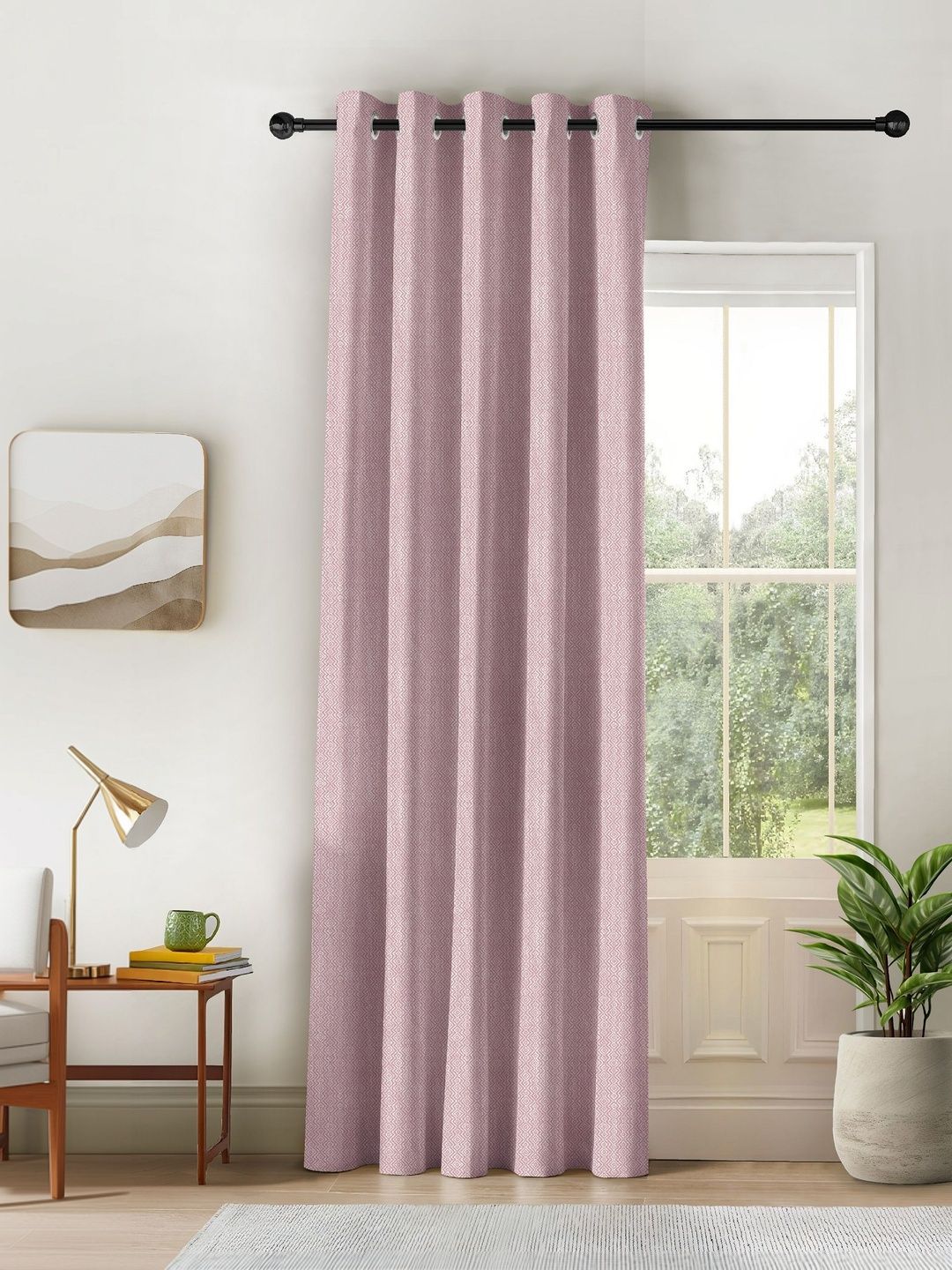 Nefertiti Home Nefertiti Home Kovo M Pink Blackout Curtain 9 Feet