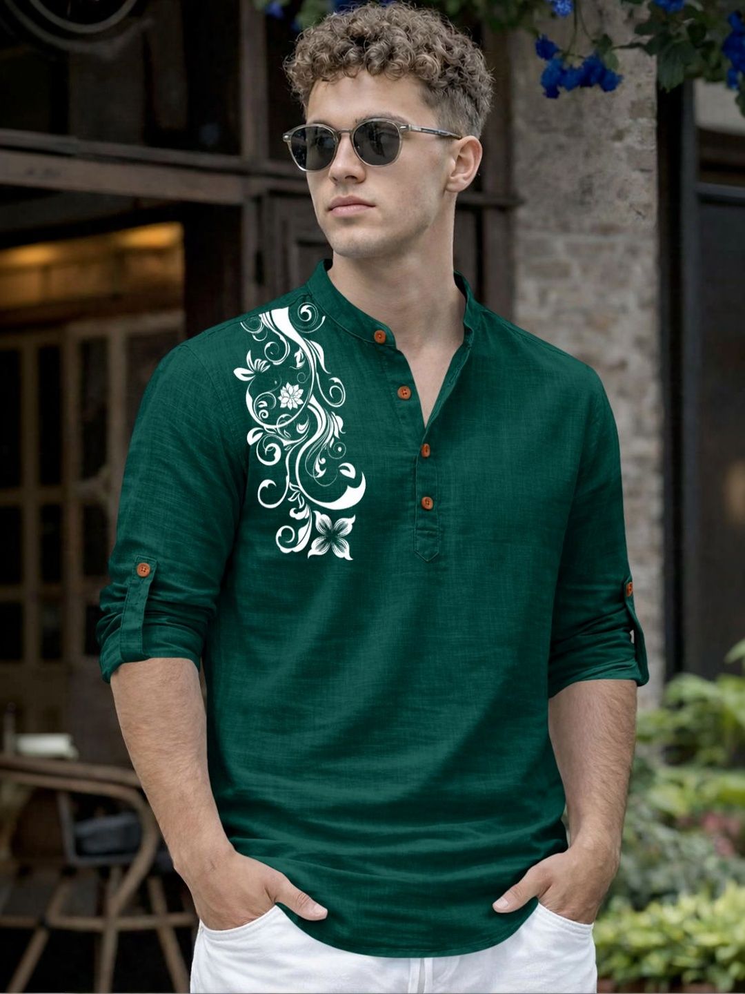 ZELINCO Men Zari A-Line Kurta