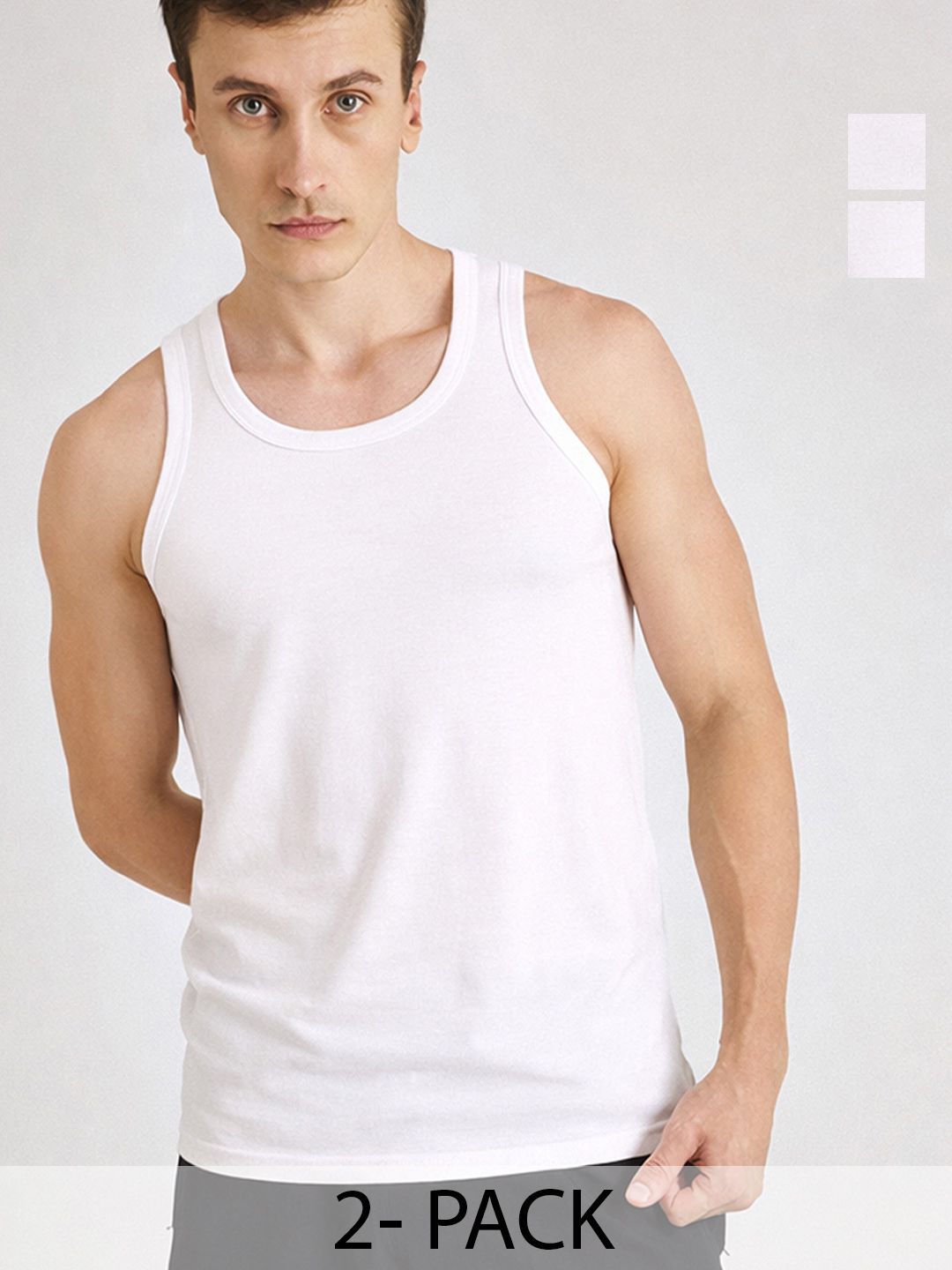 Pepe Jeans Men Pack of 2 Innerwear Vests 8904311302193