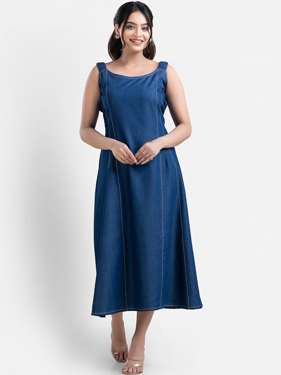 Denim Dress Women Long - Buy Denim Dress Women Long online in India