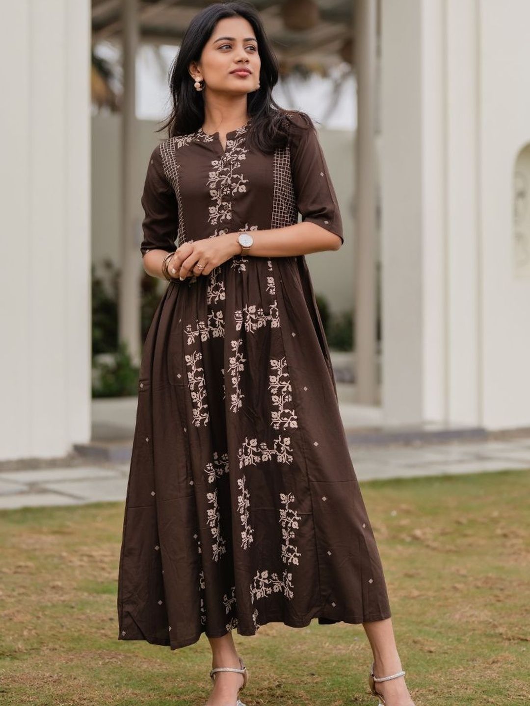 HAY HAY Floral Print Fit & Flare Dress