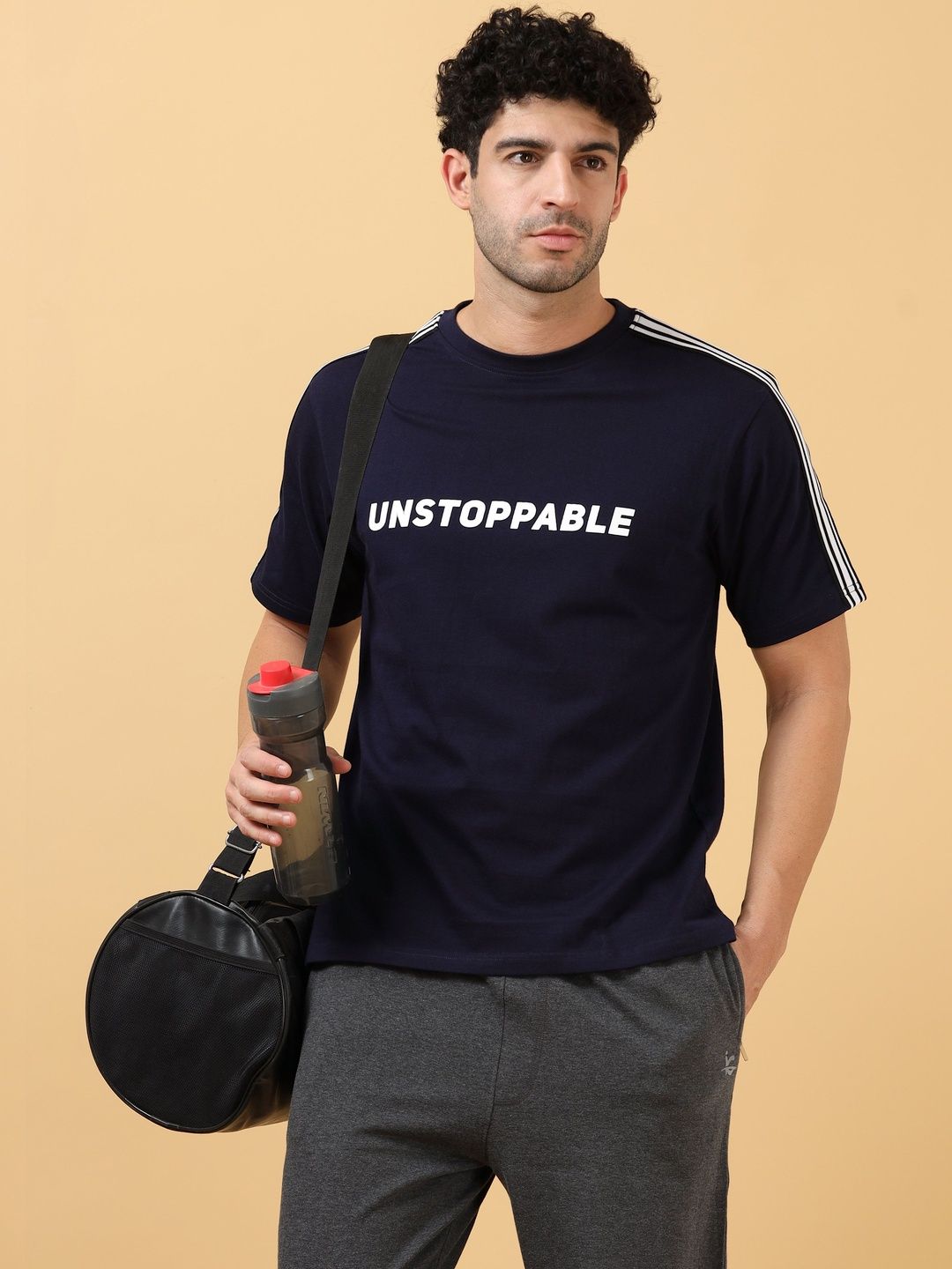 HRX by Hrithik Roshan Mens Lifestyle Relaxed Tshirts