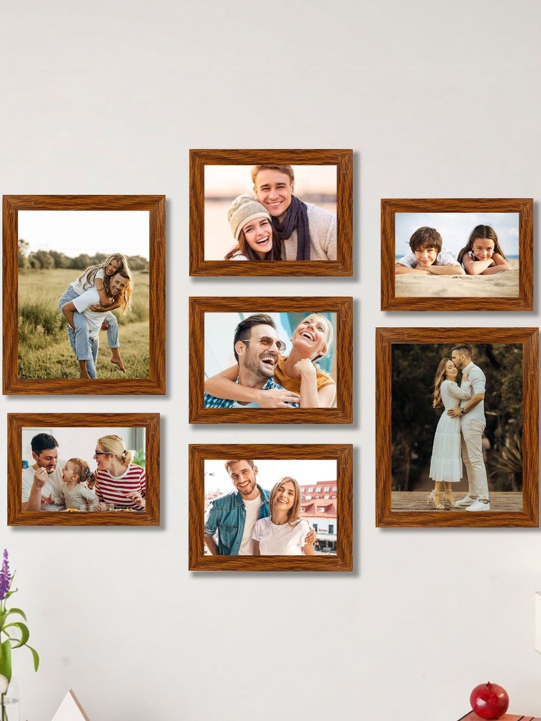 Art Street Art Street Brown 5 to 7 Pieces MDF Wall Photo Frames