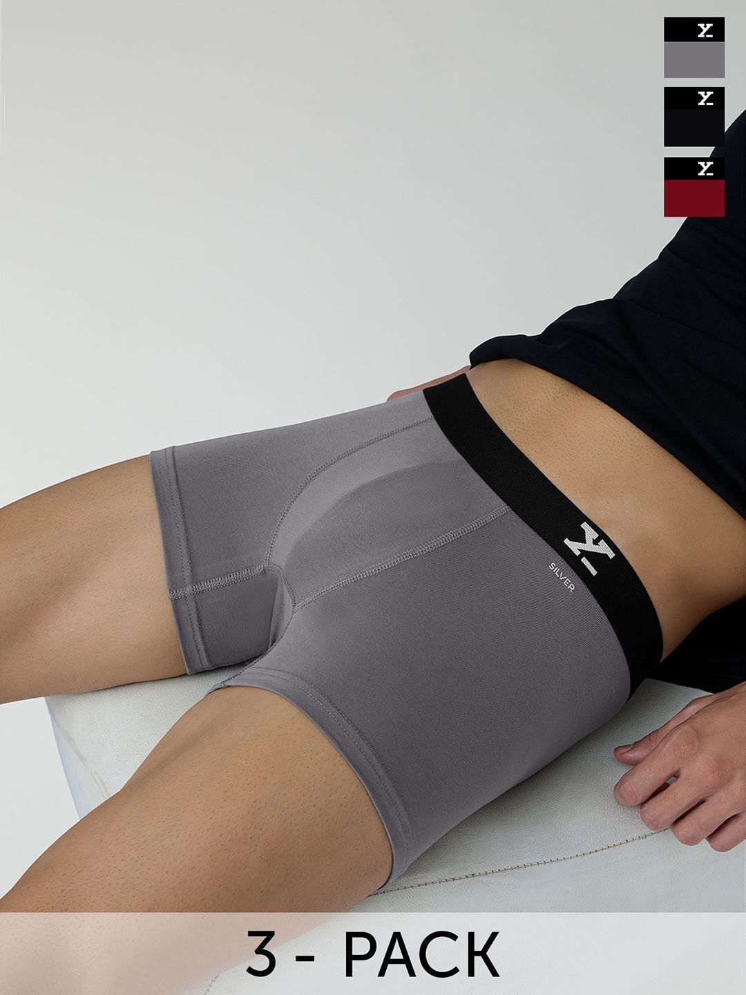Buy XYXX Men Pack Of 3 Aero Super Combed Cotton Trunks