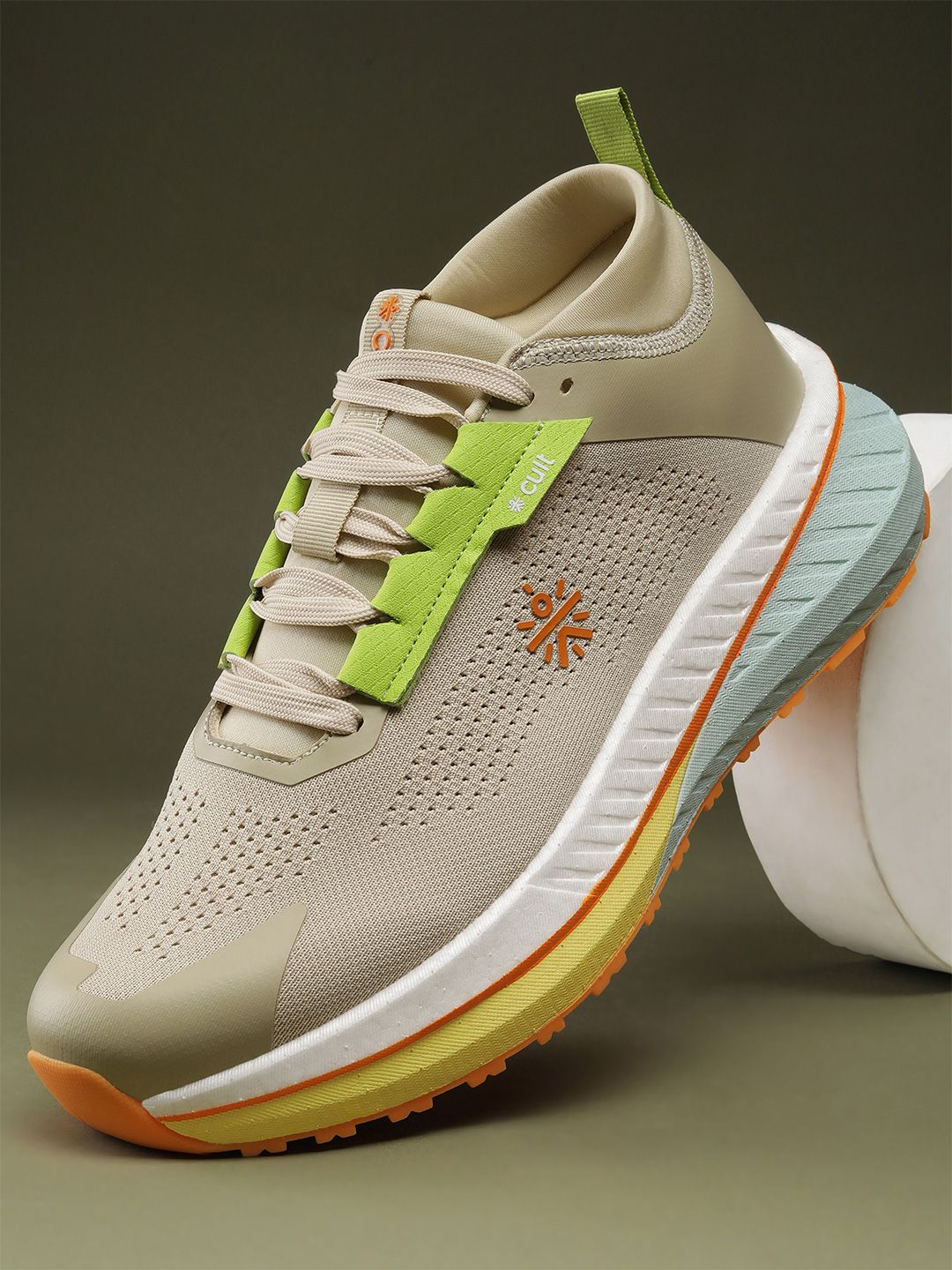 CULT Men's GlideMax Running Shoes - Beige