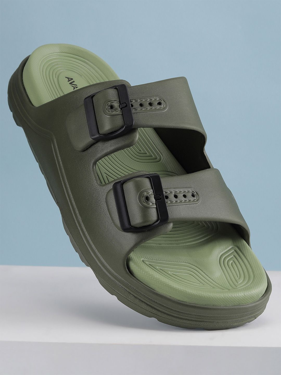 AVANT Men BuckleStride Sliders - Olive