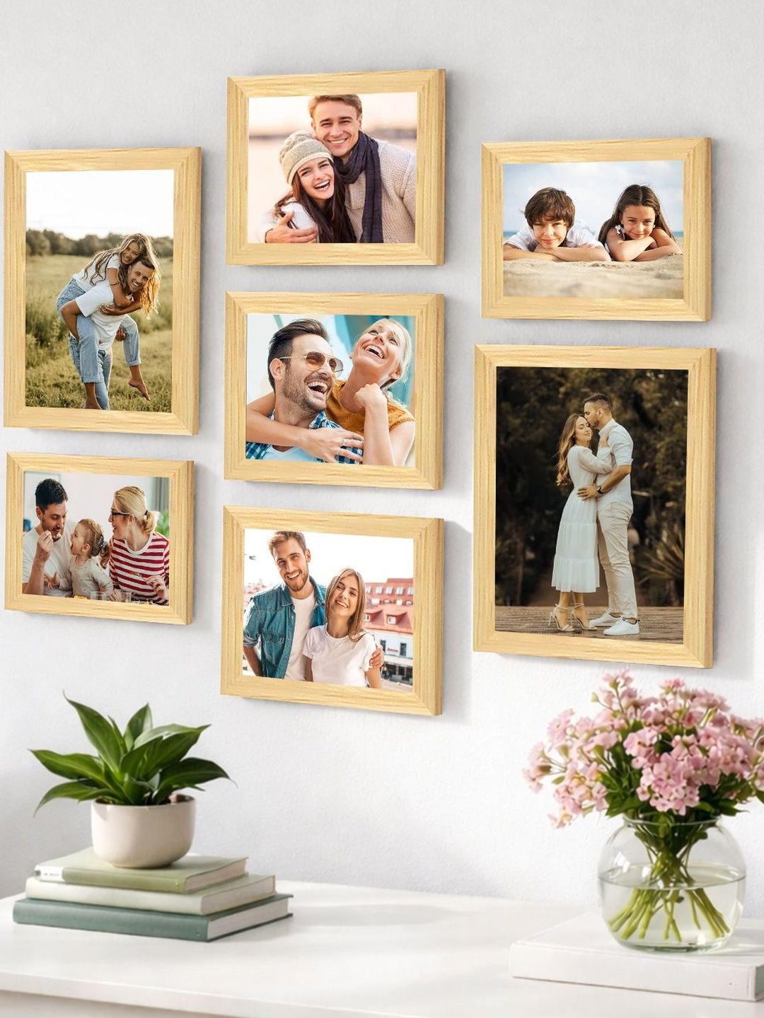 Art Street Art Street Beige 5 to 7 Pieces MDF Wall Photo Frames