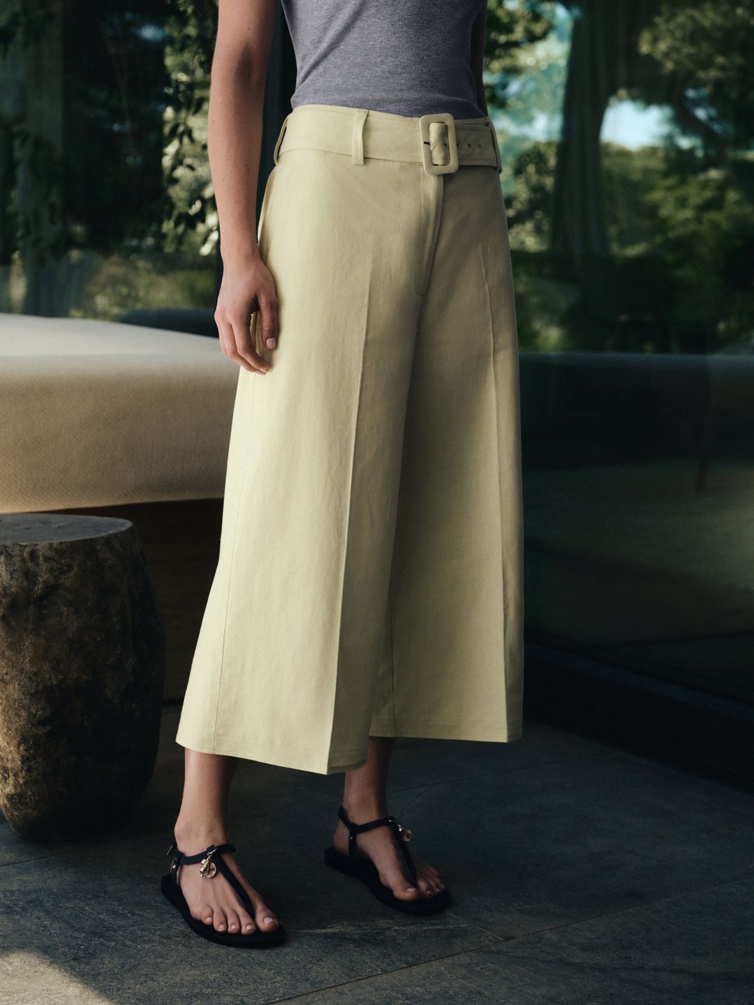 Buy UNRUSH Women Olive Green Haven Skirt Pants - Trousers for