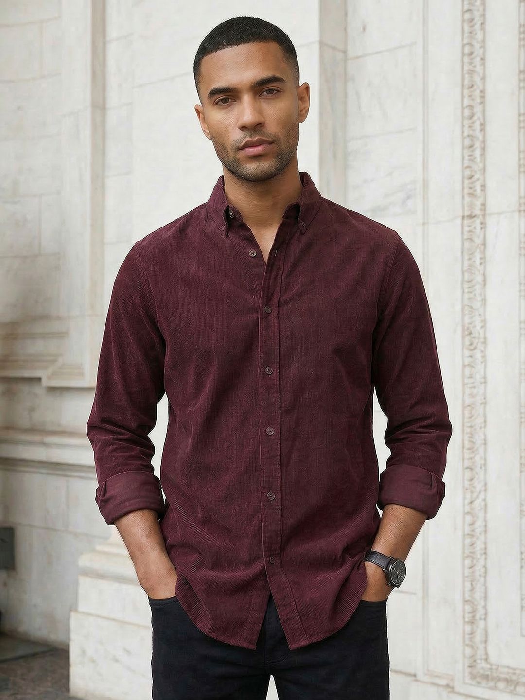 The Roadster Life Co. Self Design Casual Shirt