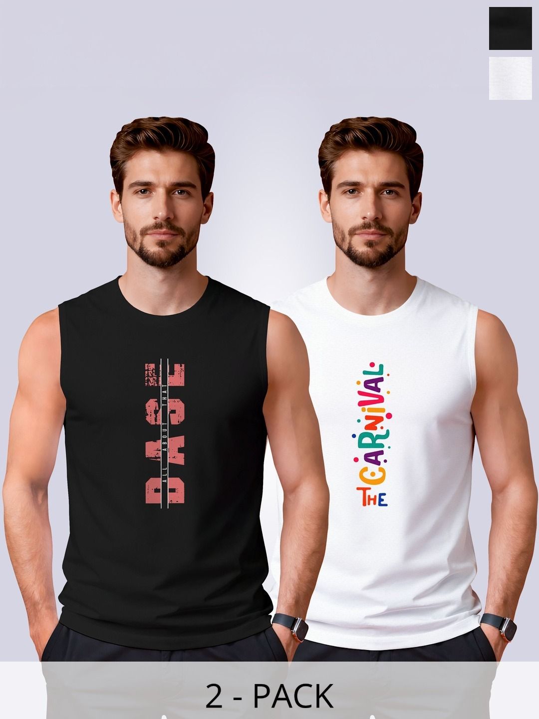 I&D Men Typography 2 Printed T-shirt