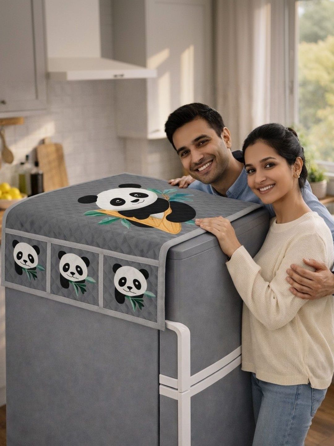 RichBox Grey Refrigerator Appliance cover