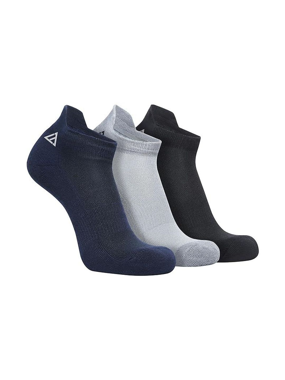LINTON TAYLOR Unisex Pack of 3 Assorted Ankle Length Socks