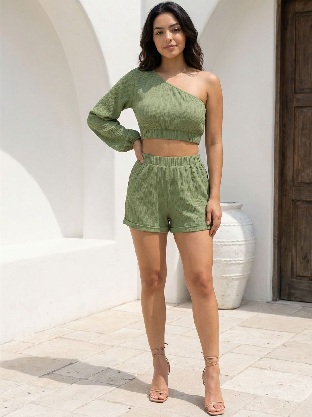 Zucchini Women Top with Shorts